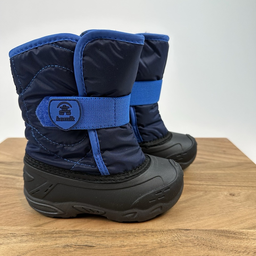 New Kids Kamik Snowbug 5 Insulated Faux Fur Lined Waterproof Snow Boots Size 8 C
